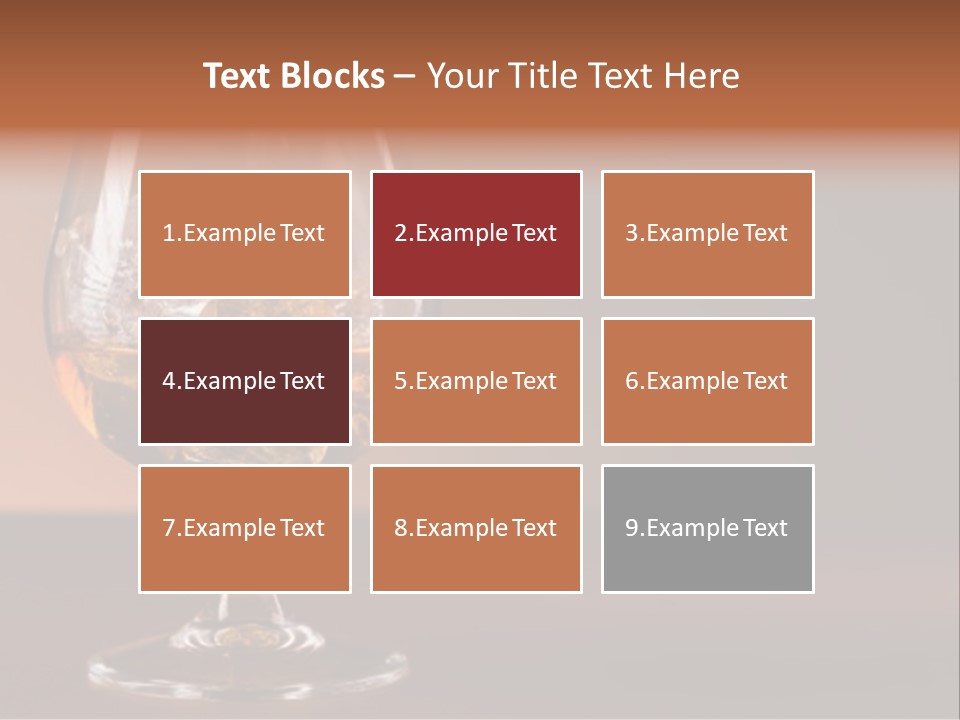 Reflection Liquor Cocktail PowerPoint Template