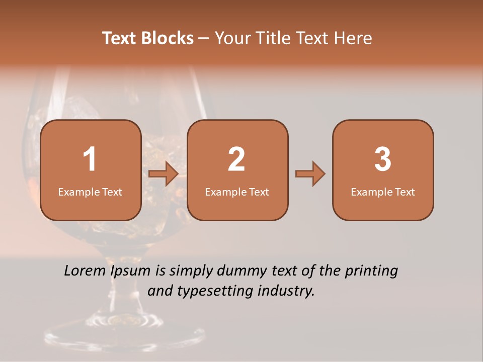 Reflection Liquor Cocktail PowerPoint Template