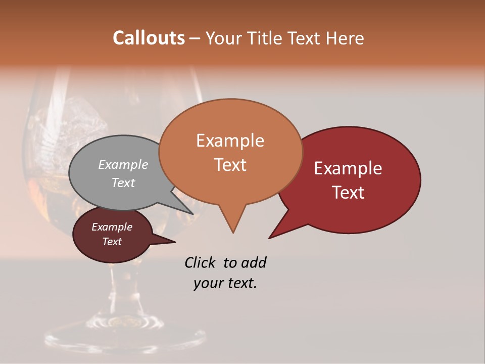 Reflection Liquor Cocktail PowerPoint Template