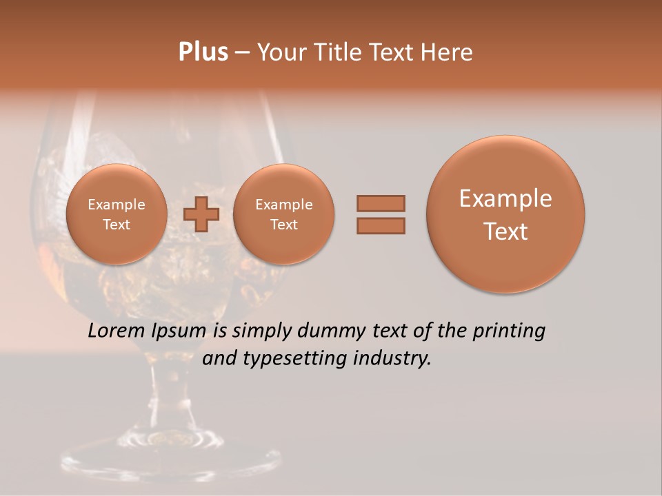 Reflection Liquor Cocktail PowerPoint Template