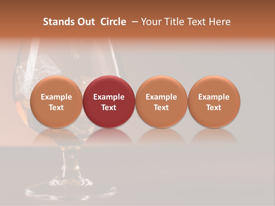Reflection Liquor Cocktail PowerPoint Template