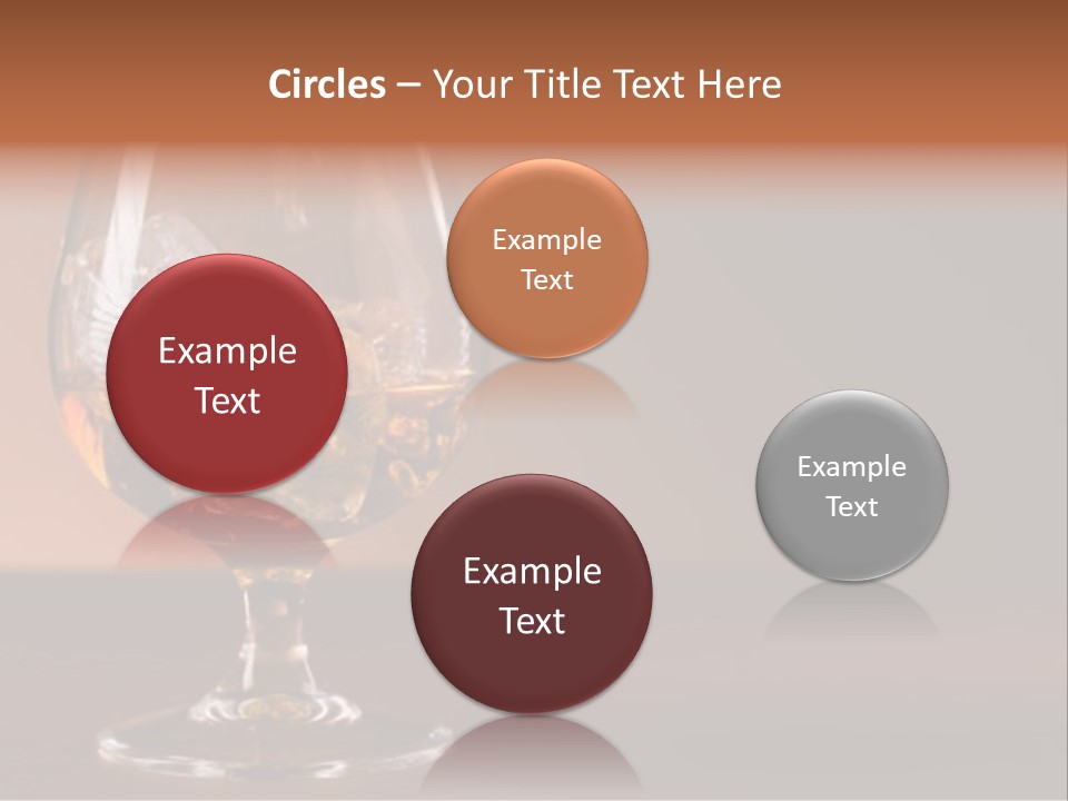 Reflection Liquor Cocktail PowerPoint Template