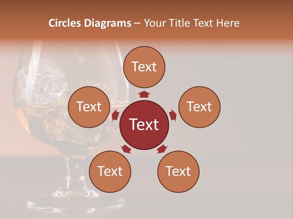 Reflection Liquor Cocktail PowerPoint Template