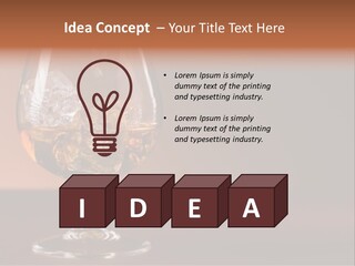 Reflection Liquor Cocktail PowerPoint Template