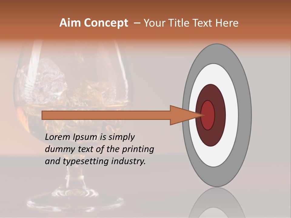 Reflection Liquor Cocktail PowerPoint Template