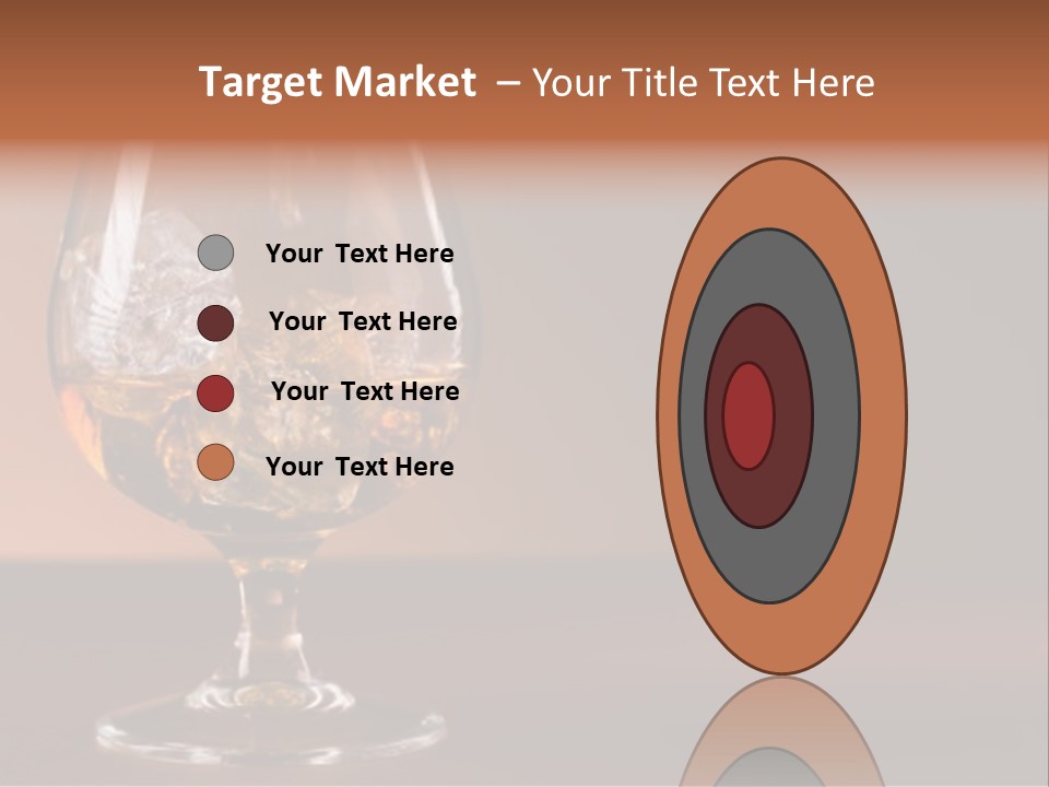 Reflection Liquor Cocktail PowerPoint Template