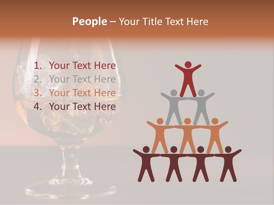 Reflection Liquor Cocktail PowerPoint Template