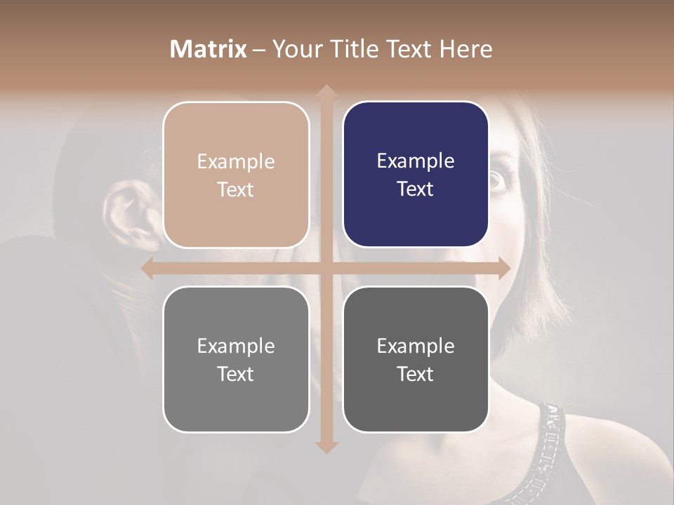 Face Listen Expression PowerPoint Template