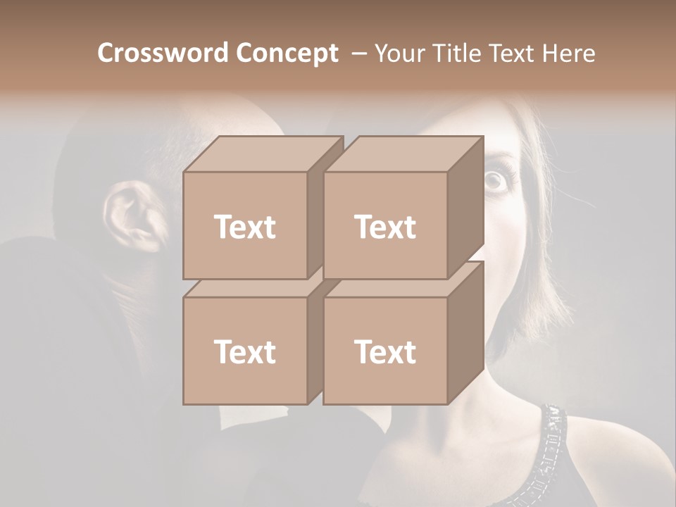 Face Listen Expression PowerPoint Template