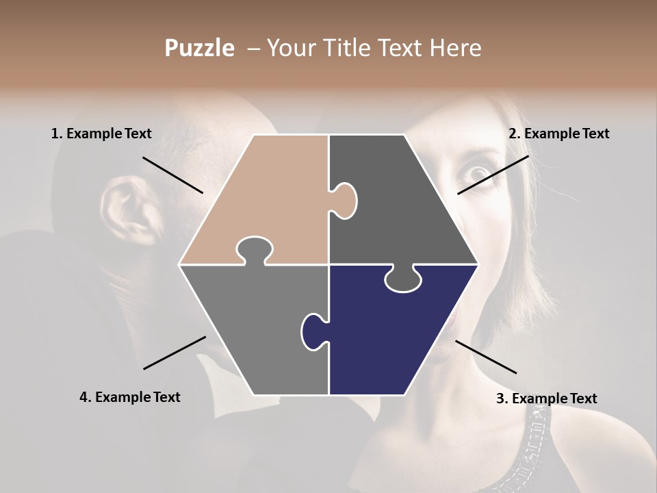 Face Listen Expression PowerPoint Template