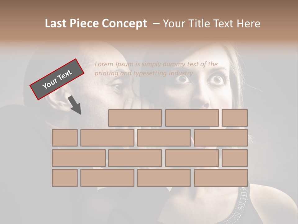 Face Listen Expression PowerPoint Template