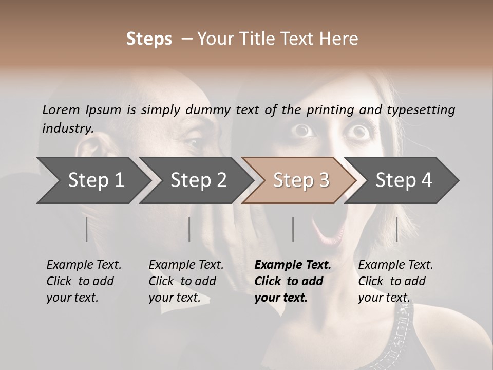 Face Listen Expression PowerPoint Template