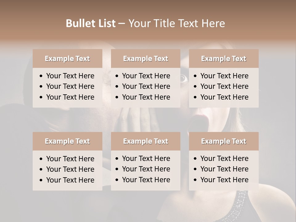 Face Listen Expression PowerPoint Template