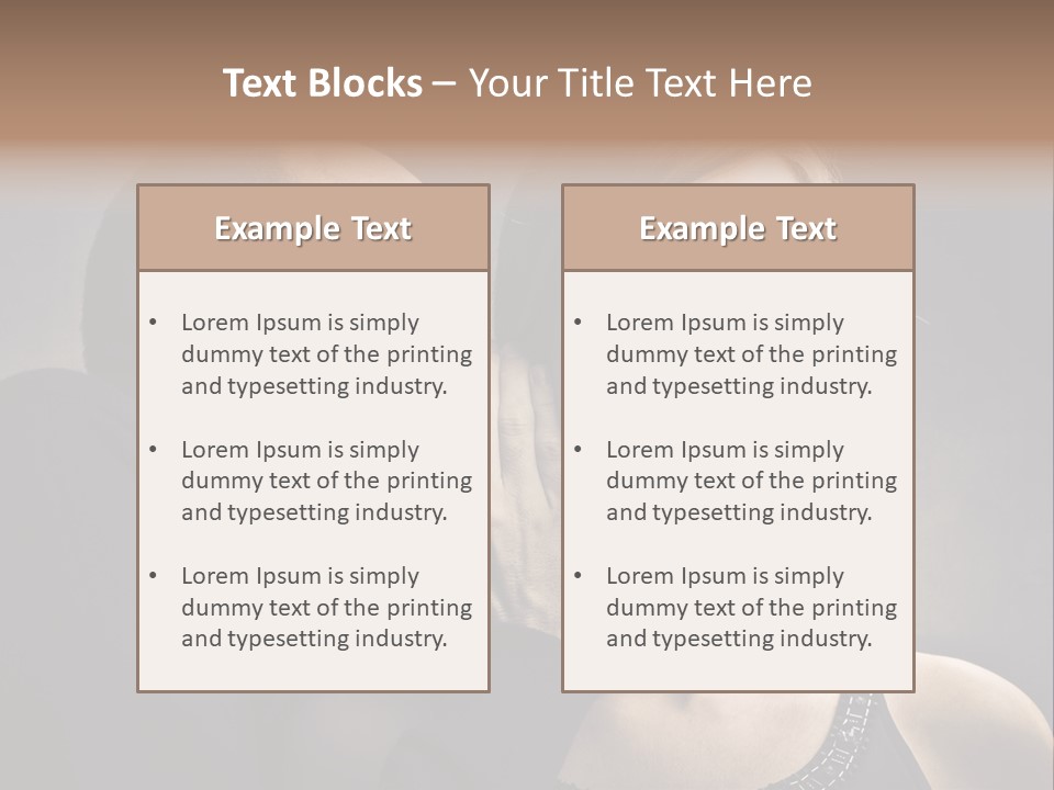 Face Listen Expression PowerPoint Template