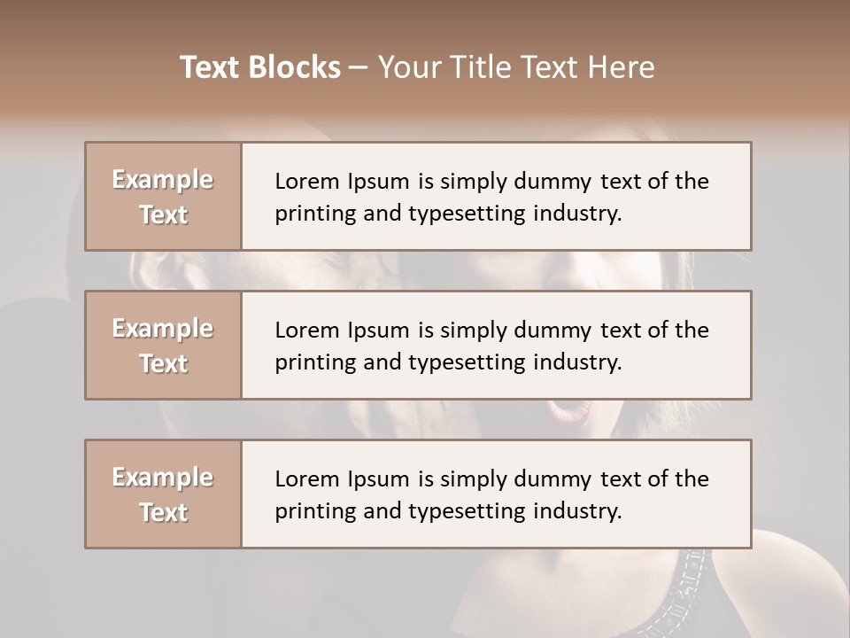 Face Listen Expression PowerPoint Template