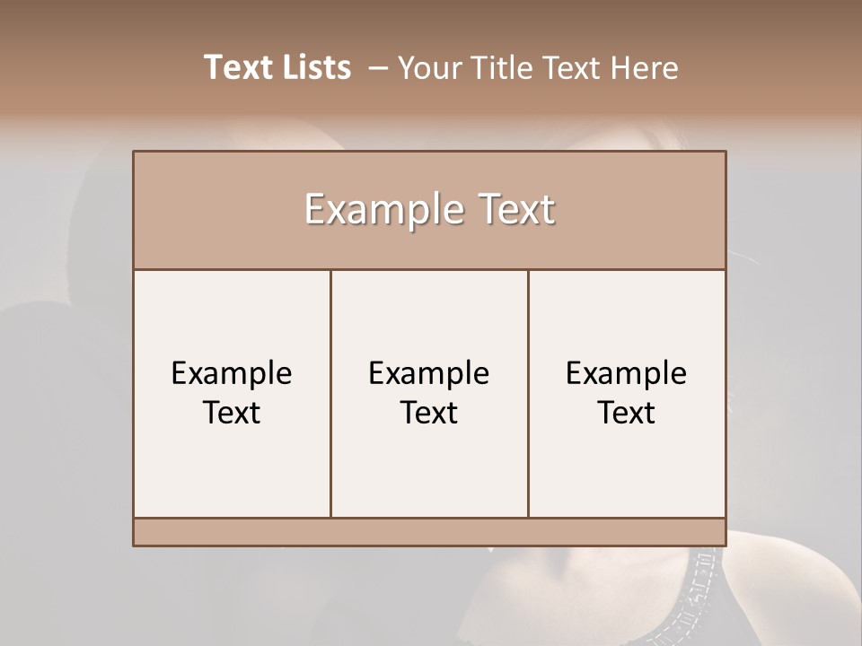 Face Listen Expression PowerPoint Template