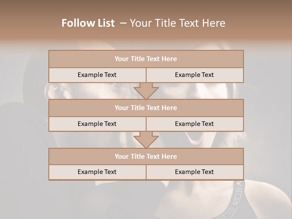 Face Listen Expression PowerPoint Template