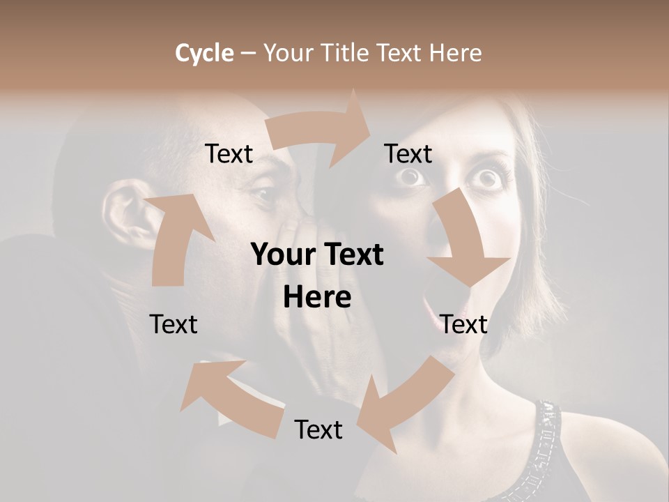 Face Listen Expression PowerPoint Template