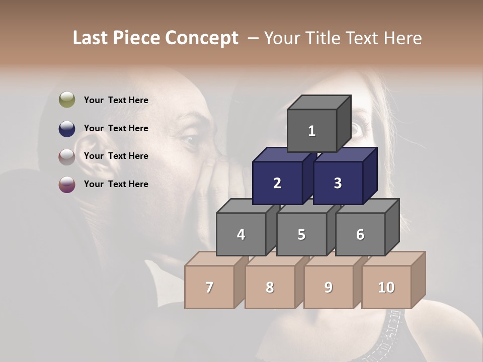 Face Listen Expression PowerPoint Template