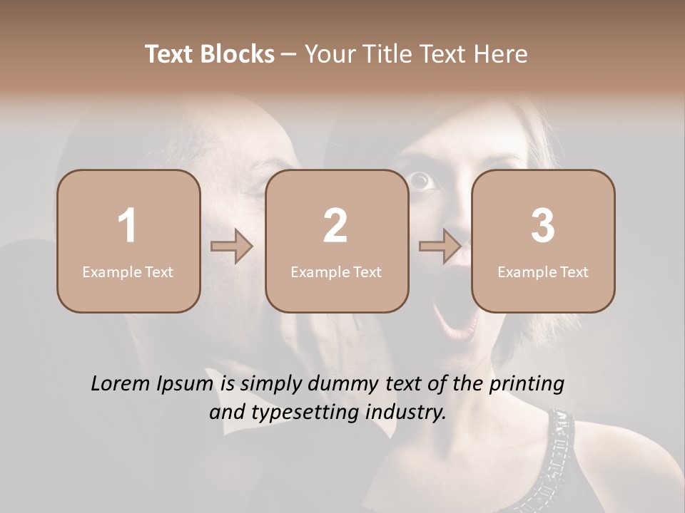 Face Listen Expression PowerPoint Template