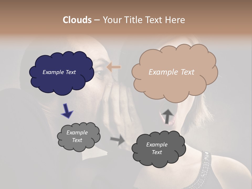 Face Listen Expression PowerPoint Template