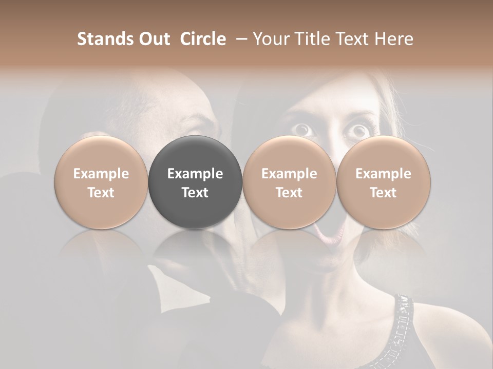 Face Listen Expression PowerPoint Template