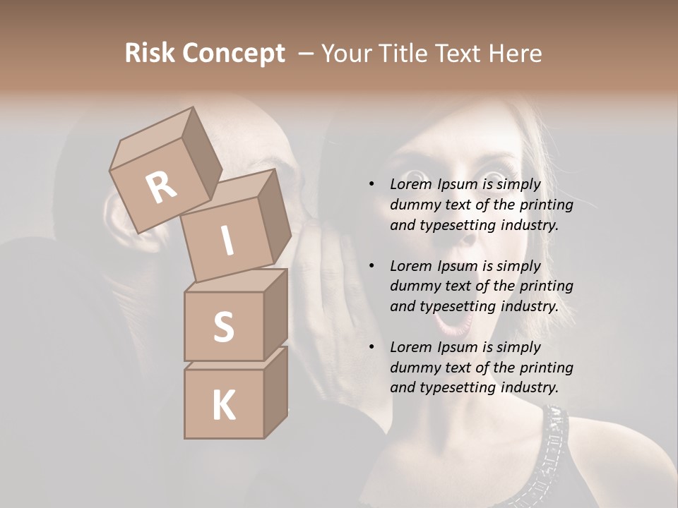 Face Listen Expression PowerPoint Template