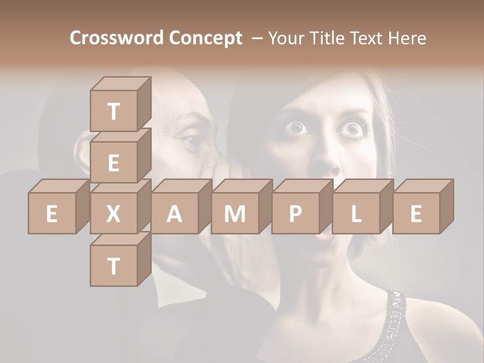 Face Listen Expression PowerPoint Template