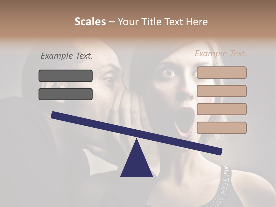 Face Listen Expression PowerPoint Template