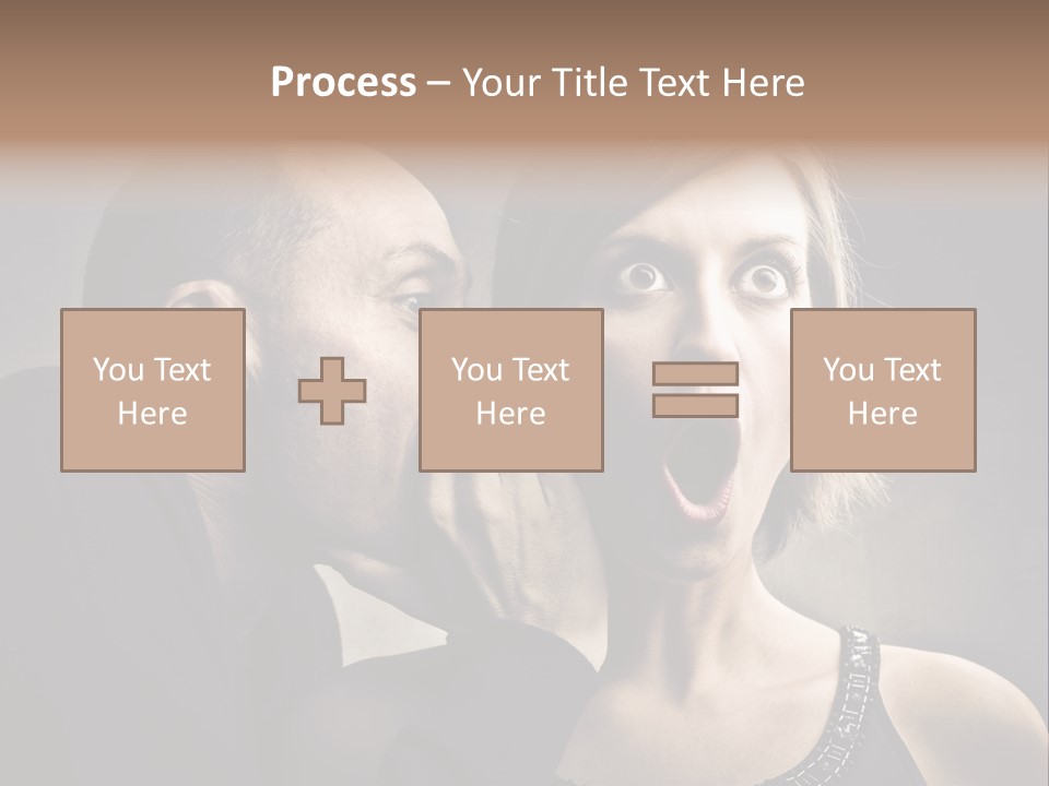 Face Listen Expression PowerPoint Template