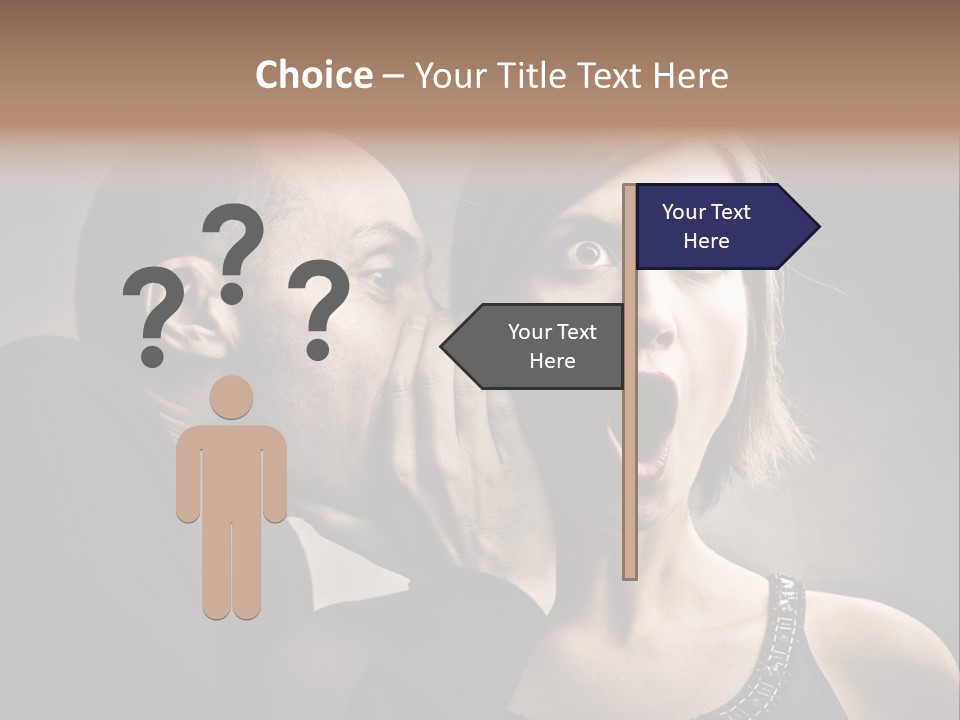Face Listen Expression PowerPoint Template