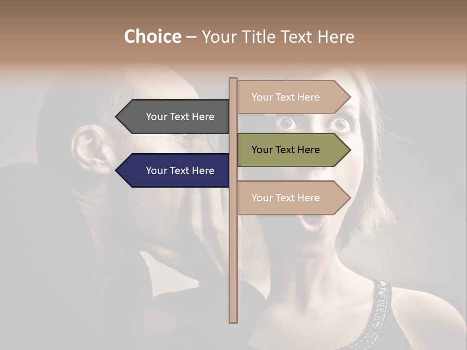 Face Listen Expression PowerPoint Template