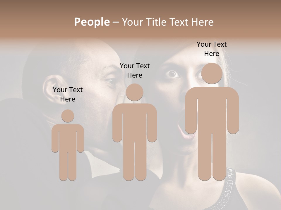 Face Listen Expression PowerPoint Template