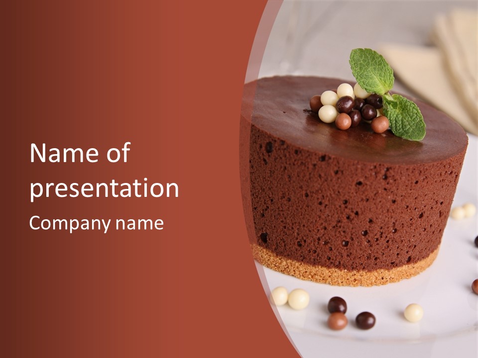 Celebration Creative Chocolate PowerPoint Template