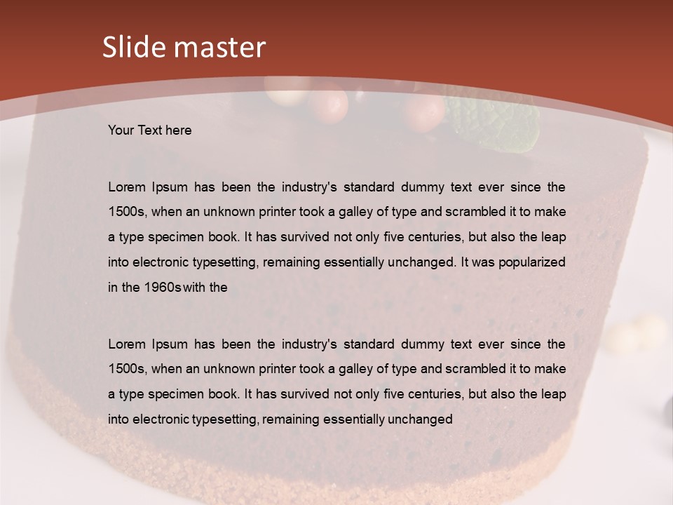 Celebration Creative Chocolate PowerPoint Template