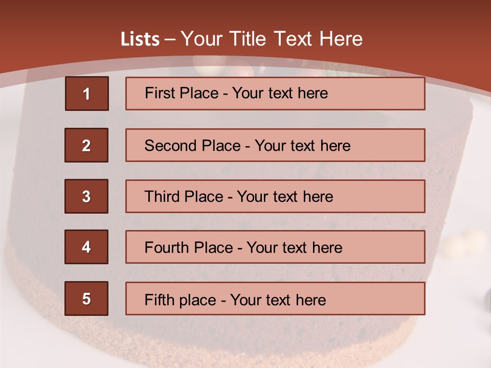 Celebration Creative Chocolate PowerPoint Template