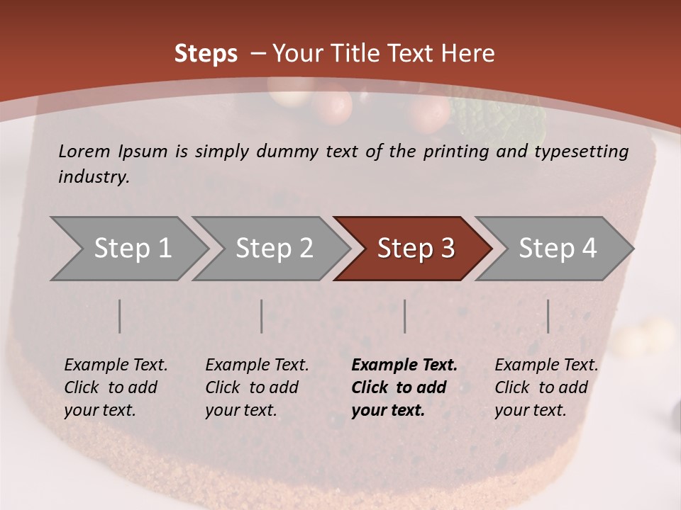 Celebration Creative Chocolate PowerPoint Template