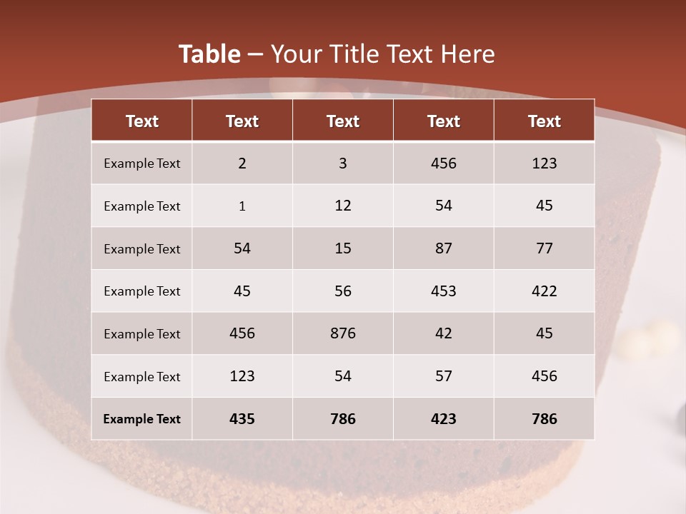 Celebration Creative Chocolate PowerPoint Template