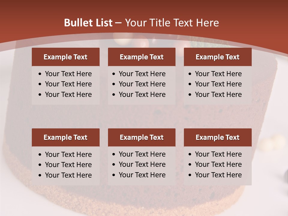 Celebration Creative Chocolate PowerPoint Template