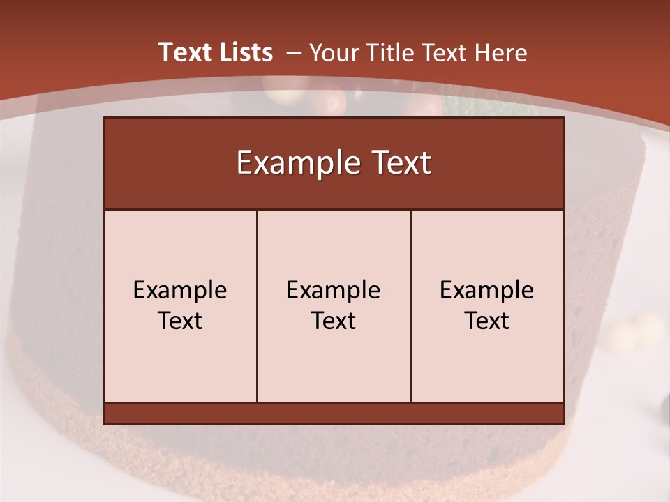 Celebration Creative Chocolate PowerPoint Template