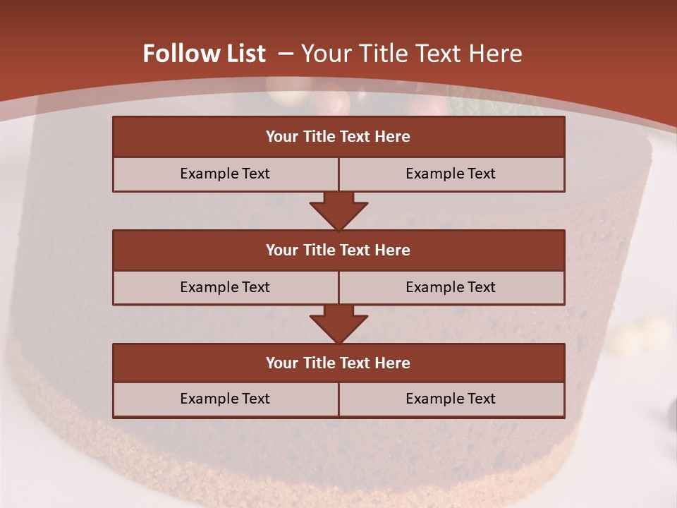 Celebration Creative Chocolate PowerPoint Template