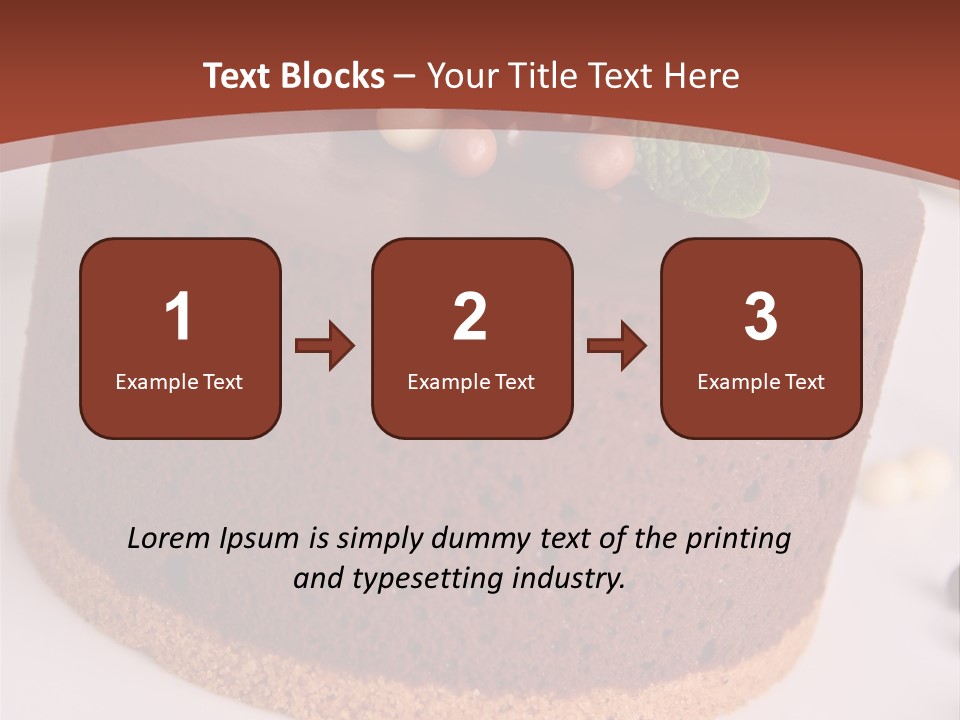 Celebration Creative Chocolate PowerPoint Template