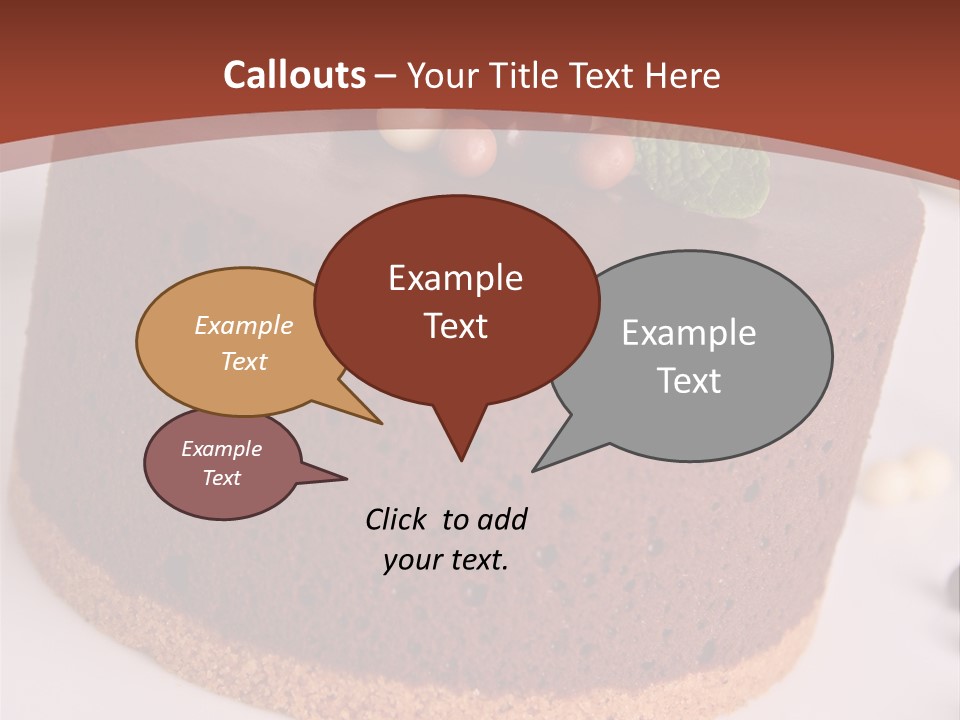 Celebration Creative Chocolate PowerPoint Template