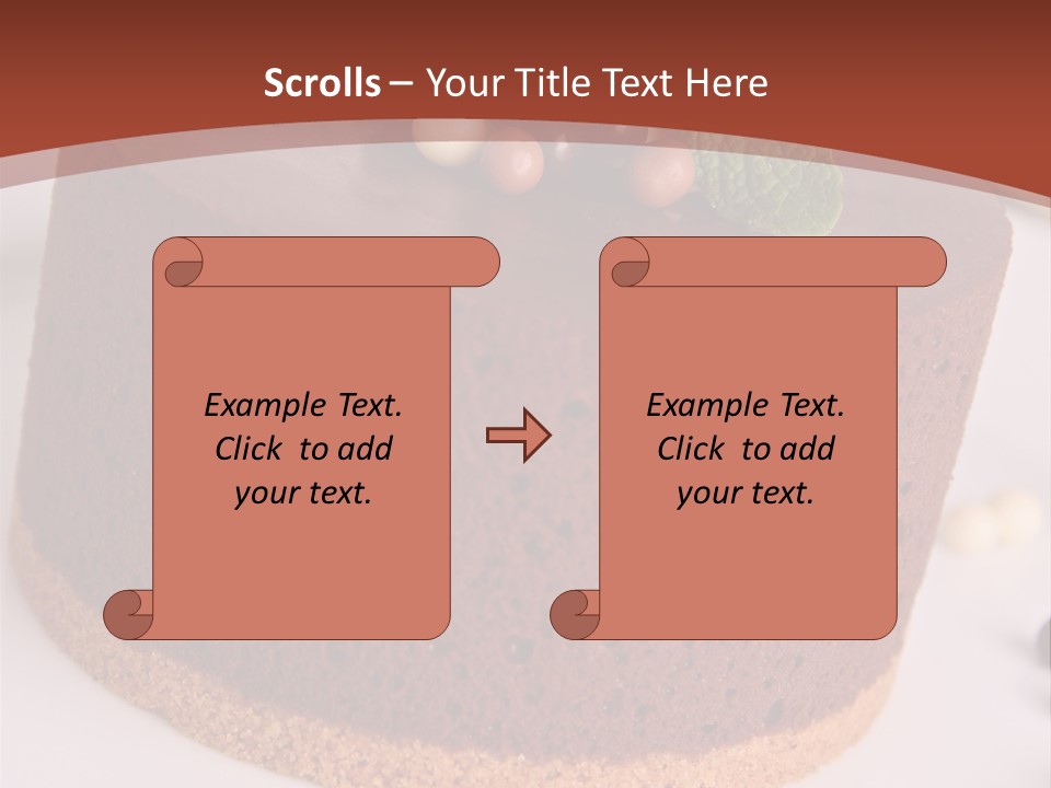 Celebration Creative Chocolate PowerPoint Template