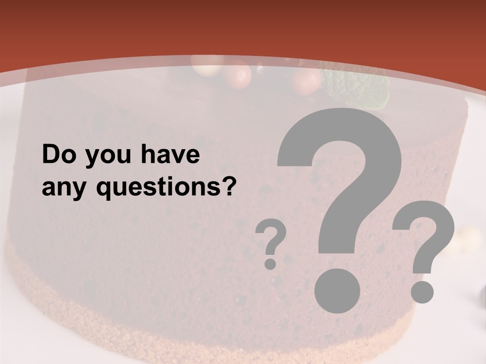 Celebration Creative Chocolate PowerPoint Template