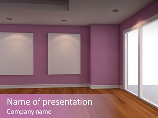 Corner Wall Clean PowerPoint Template