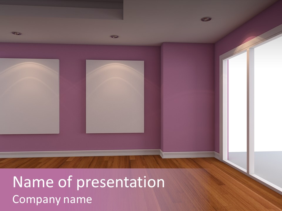 Corner Wall Clean PowerPoint Template