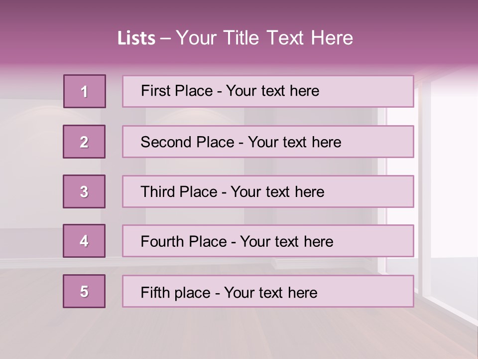 Corner Wall Clean PowerPoint Template