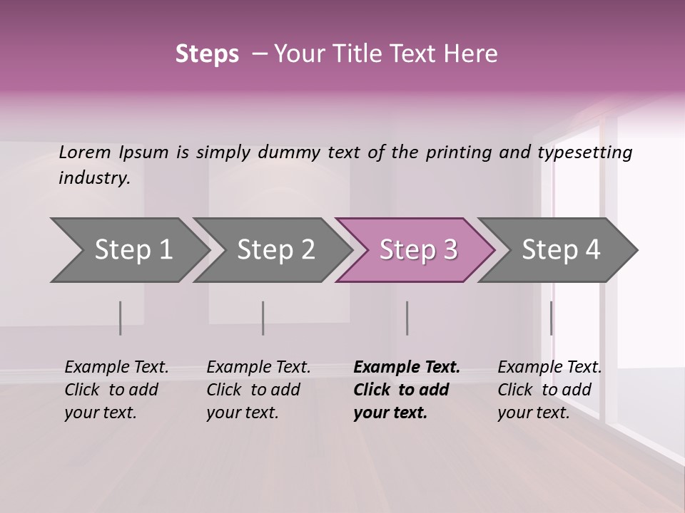 Corner Wall Clean PowerPoint Template