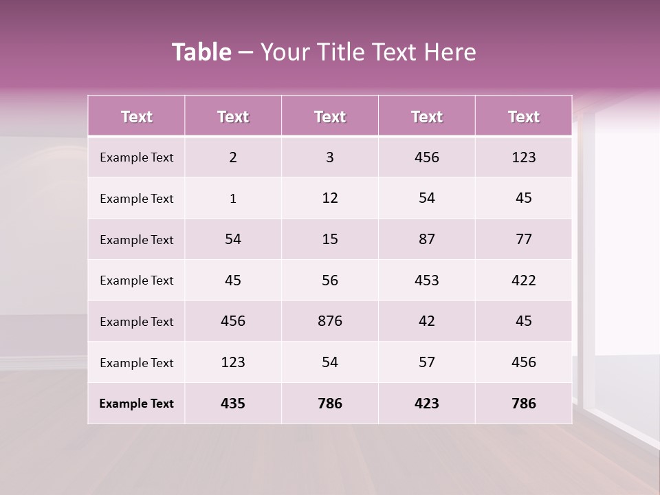 Corner Wall Clean PowerPoint Template